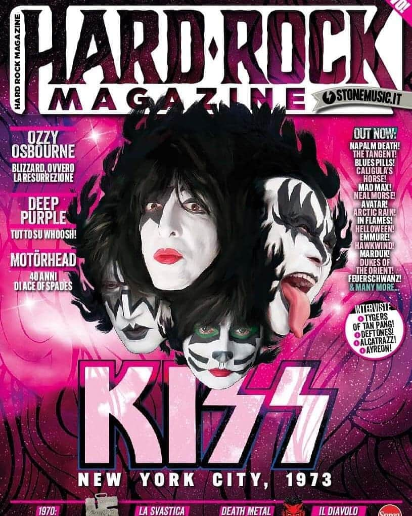 KISSさんのインスタグラム写真 - (KISSInstagram)「Latest #KISS Magazine Cover: Hard Rock Magazine #Italy. Thanks to Barbara Caserta for sharing the cover with us. #KISSisEverywhere!」8月28日 22時24分 - kissonline