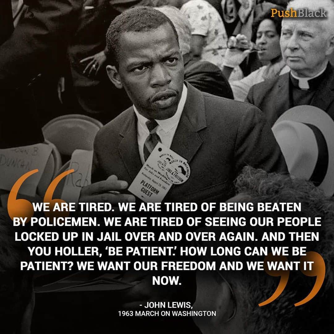 ケリー・ワシントンさんのインスタグラム写真 - (ケリー・ワシントンInstagram)「Today is the anniversary of the #MarchonWashington and the words of John Lewis still ring true. Black people’s lives are still being threatened. Let’s honor and uplift this moment and remember that this is a time we must come together in unity, and continue this march that began 57 years ago.   To learn more about the March on Washington and get more Black History follow @wearepushblack✊🏾🧡」8月29日 7時48分 - kerrywashington