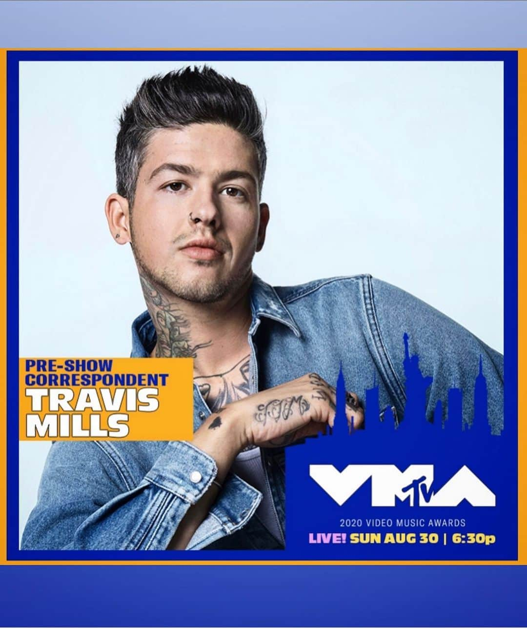 T・ミルズさんのインスタグラム写真 - (T・ミルズInstagram)「and the VMA for most grey hair goes to... 👉」8月29日 1時50分 - travismills