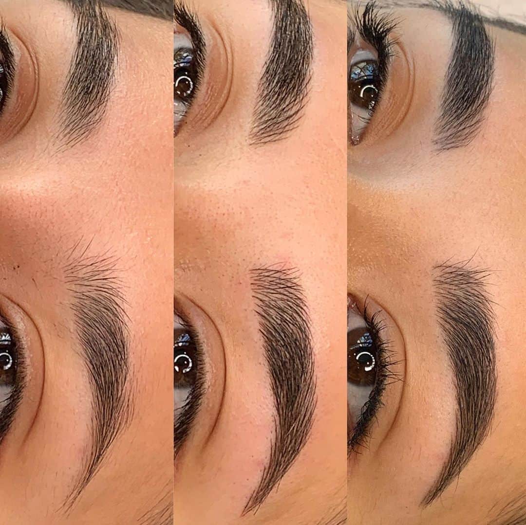 Haley Wightさんのインスタグラム写真 - (Haley WightInstagram)「Before Microblading, directly after, & healed 6 weeks later before touch up 🤍  Interested in getting Microblading by me? Just call the studio at (971)337-5401 or visit our website at studiomeraki.net 😊 . . #microblading #cosmetictattoo #brows #eyebrows #portland #oregon #microbladedeyebrows #microbladed #meraki #ombrebrows #microblade #portlandmicroblade #portlandmicroblading #oregonmicroblade #oregonmicroblading」8月29日 2時46分 - cosmobyhaley