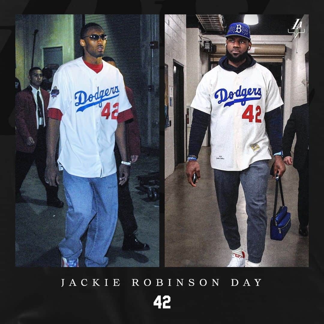 Los Angeles Lakersさんのインスタグラム写真 - (Los Angeles LakersInstagram)「"A life is not important except in the impact it has on other lives.” #Jackie42」8月29日 4時23分 - lakers