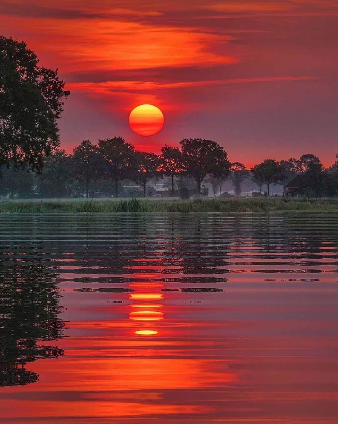 Canon Photographyさんのインスタグラム写真 - (Canon PhotographyInstagram)「What a sunset in the Netherlands 🌅 Photography // @leo_van_b Curated by @steffeneisenacher  #holland #netherlands #sunset #reflectiongram #sunsetphotography」8月29日 4時35分 - cpcollectives