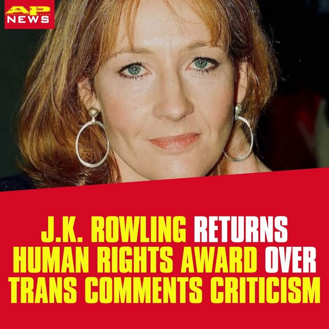 Alternative Pressさんのインスタグラム写真 - (Alternative PressInstagram)「J.K. Rowling has returned her Kennedy Human Rights award over @kerrykennedyrfk's recent statement denouncing the author’s controversial stance on the transgender community ⁠ LINK IN BIO⁠ .⁠ .⁠ .⁠ #jkrowling #kerrykennedy #kennedyhumanrightsaward #harrypotter #harrypotterauthor #transgendercommunity #lgbtqiacommunity #alternativepress #altpress」8月29日 5時01分 - altpress