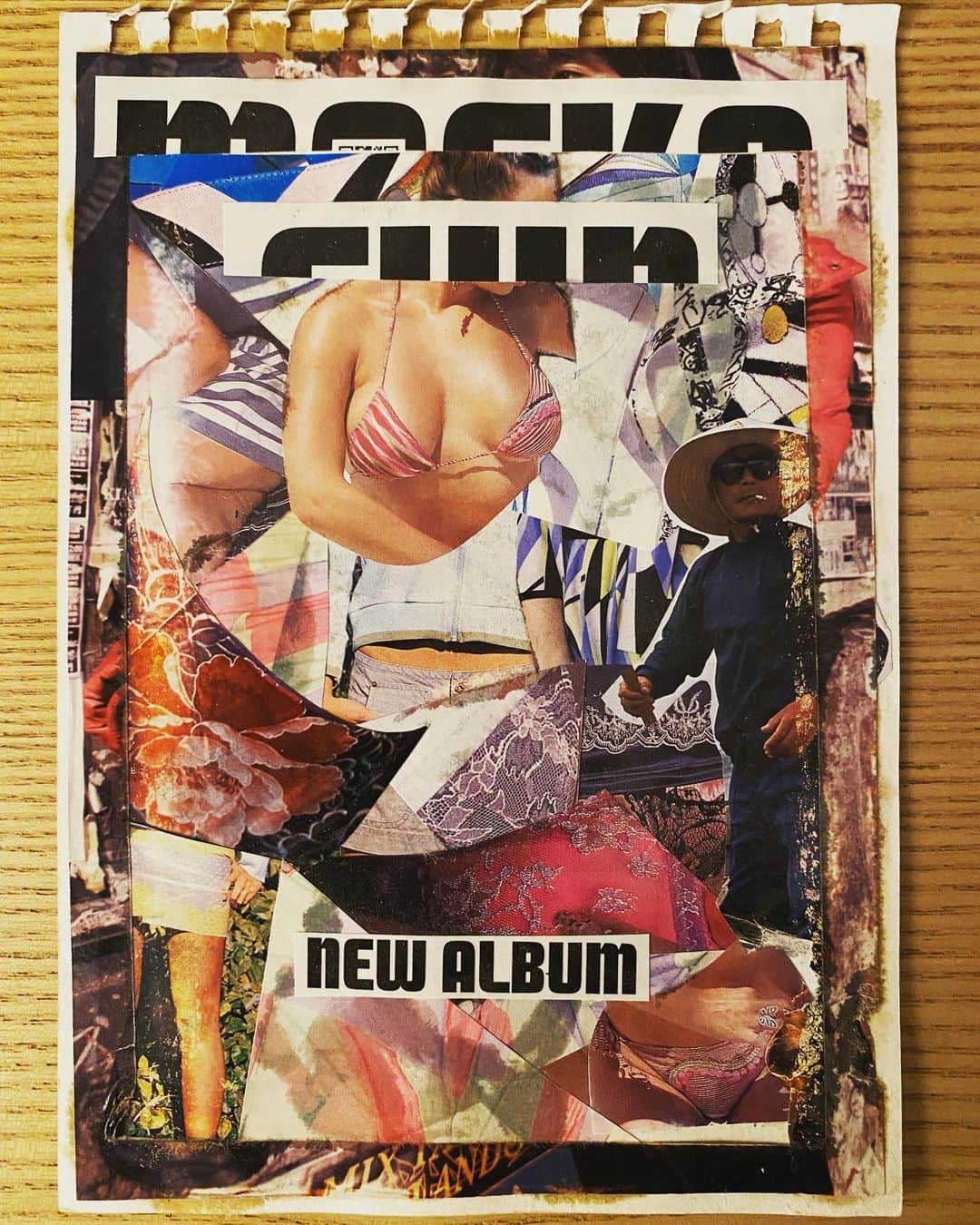 MACKA-CHINのインスタグラム：「たまに作るコラージュ　楽しい　#collage」