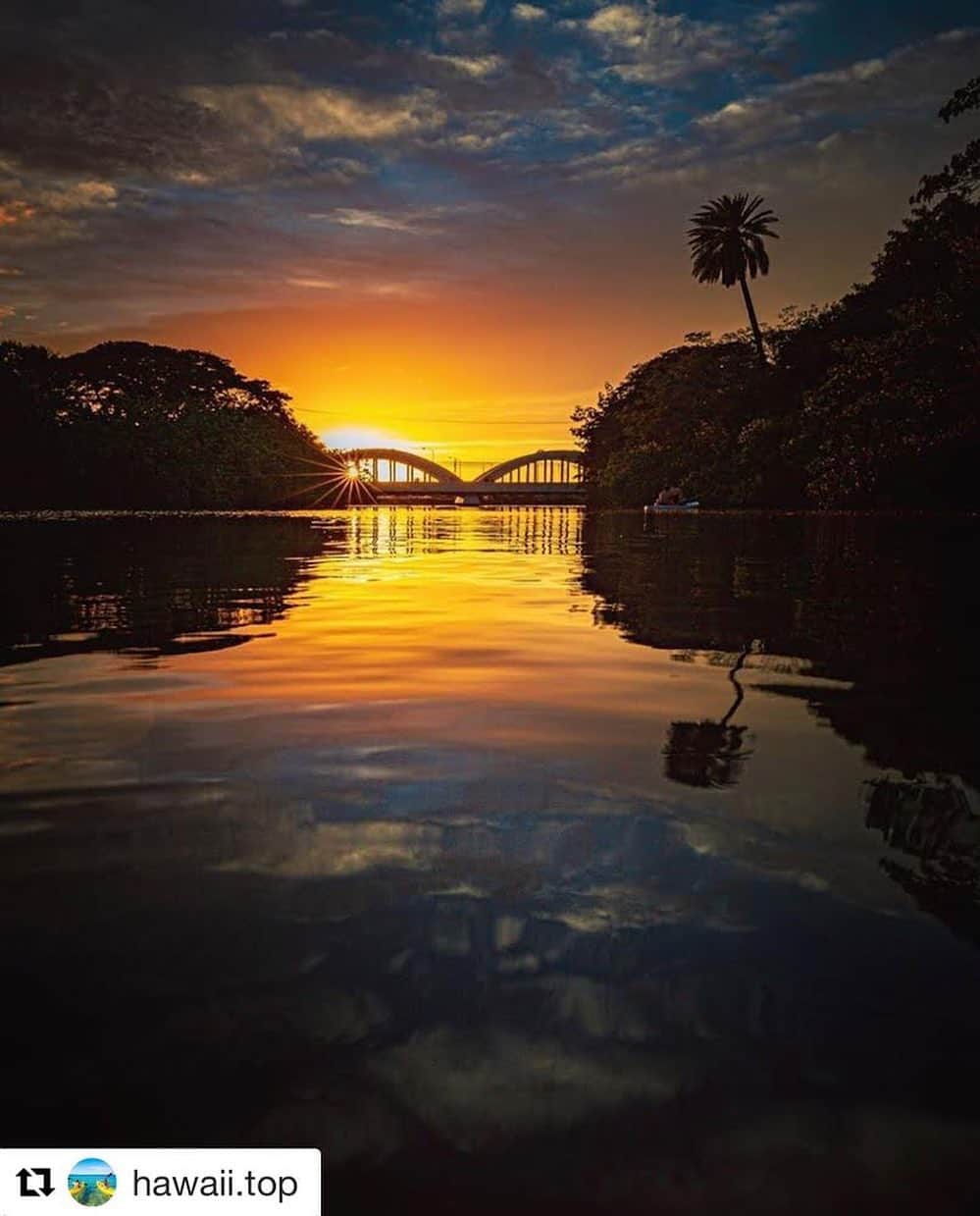 マリブシャツのインスタグラム：「Aloha Friday!! 🌈 bridge North Shore 😍 📸: @hawaii.top」