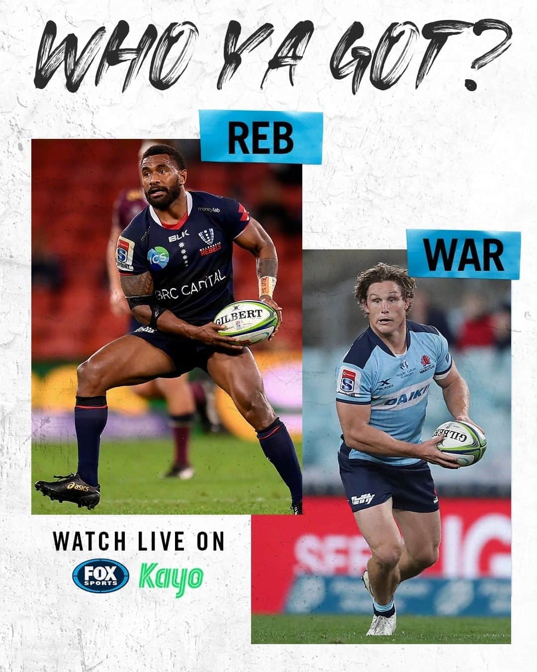 FOX・スポーツ・ラグビーさんのインスタグラム写真 - (FOX・スポーツ・ラグビーInstagram)「Who are you backing tonight ⁉️ 🤔 #REBvWAR #SuperRugbyAU」8月29日 17時19分 - foxrugby