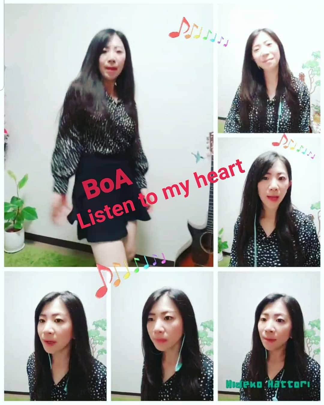 服部ひで子のインスタグラム：「ハモりたいと言う衝動を満たすためだけの、趣味動画 第３弾です！😂笑  今回は  8/25で デビュー20周年を迎えられた、  大好きな 💛BoA💛さんの  日本の ４枚目のシングル 『 LISTEN TO MY HEART 』。  デビュー同時13歳だった BoAさんは 現在、33歳。  17歳だった私は 現在、37歳 。  今も昔も、 ドライヤーを持つと、この曲が浮かびます。  あぁ、、過ぎ行く夏、37歳……😂😂😂笑。  許してね😘笑。  #吉本新喜劇 #よしもと新喜劇 #新喜劇 #服部ひで子 #BoA #보아 #Listentomyheart」