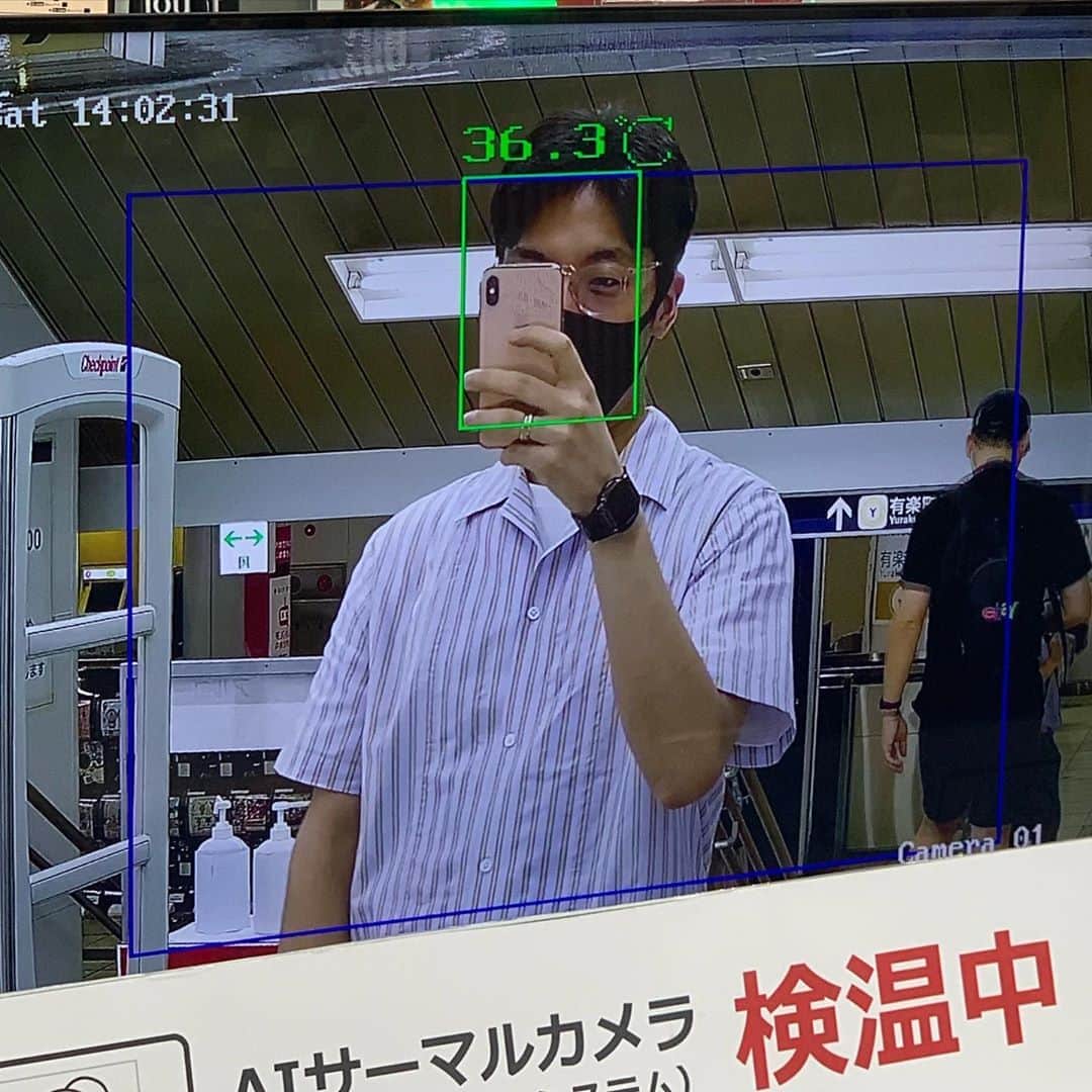 のインスタグラム：「36.3℃」