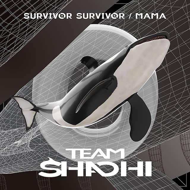 岡田マリアのインスタグラム：「本日配信スタートのTEAM SHACHIのデジタルシングル「SURVIVOR SURVIVOR」の歌詞を書いています。  DREAMERからSURVIVORへ。勢いを増す彼女たちにピッタリな楽曲に仕上がっています！  MAMAも超キャッチーな曲でうちのベビー（1歳の次女）も歌います😂ぜひ！！  #teamshachi #チームしゃちほこ #岡田マリア作詞」