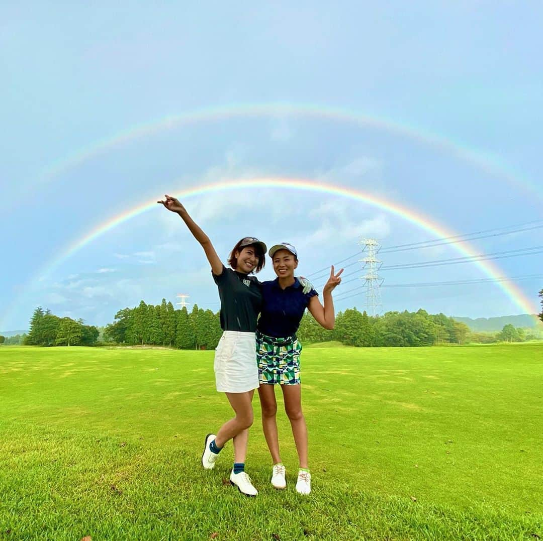 サブさんのインスタグラム写真 - (サブInstagram)「ハワイに来たみたい🥺💕  #虹 #rainbow  #🌈 #🌈🌈」8月29日 11時13分 - sabu_golf