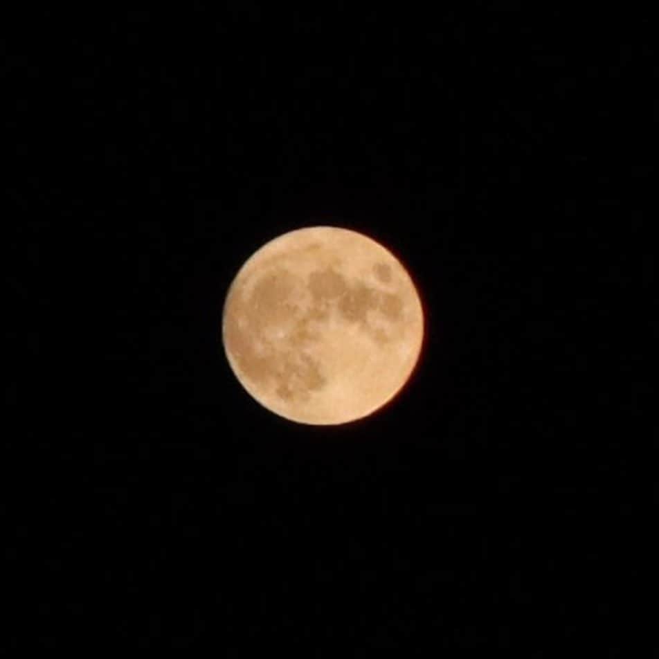 堀ジーンさんのインスタグラム写真 - (堀ジーンInstagram)「August Full moon”STURGEON” . My favourite full moon of the year. Taken AUGUST 3, 2020 Nikon d850 + Nikkor 70-200mm f/2.8E FL ED VR   #spacephotography #space #moon」8月29日 11時34分 - horijeanne
