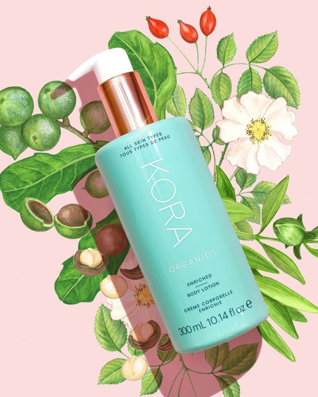 KORA Organicsさんのインスタグラム写真 - (KORA OrganicsInstagram)「Our Enriched Body Lotion contains Certified Organic 🌿 ingredients like Jojoba, Rosehip Oils & Cocoa Butter. Keep reading to discover #ThePowerOfOrganic ingredients! ✨⁣ ⁣ 🌱 Jojoba is similar to that of our skin's natural oils, thus absorbs quickly and deeply, locking in moisture without clogging pores.⁣ ⁣ 🌱 Rosehip Oil helps soften the visual effects of sun damage, pigmentation, scarring and other environmental influences that lead to signs of aging.⁣ ⁣ 🌱 Cocoa Butter is rich in essential fatty acids that help to enhance your skin's barrier protection to prevent dry skin. It also assists in diminishing the signs of aging and free-radical damage.」8月29日 12時01分 - koraorganics