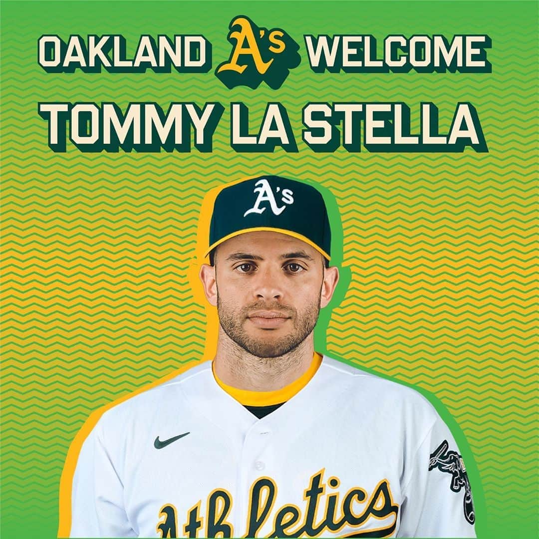 オークランド・アスレチックスさんのインスタグラム写真 - (オークランド・アスレチックスInstagram)「Town Tommy.   We’ve acquired infielder Tommy La Stella from the Los Angeles Angels for infielder Franklin Barreto.」8月29日 12時27分 - athletics