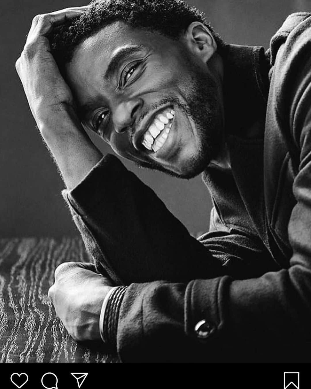 セリタ・エバンクスのインスタグラム：「Lost for words 😞 Rest in Power 👑 #chadwickboseman 🙏🏽 #Arealsuperhero #Cancerfuckingsucks」