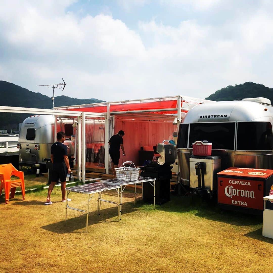 中村譲のインスタグラム：「グランピングとクルージングとジェットの夏。 #グランピング  #温泉  #日生  #星乃湯  #クルージング  #horizon #luxury #jetski #seadoo  #シードゥー #hotsprings」