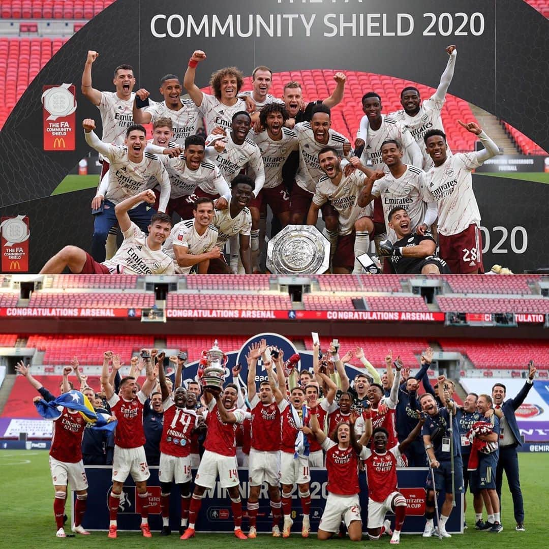 ルーカス・トレイラさんのインスタグラム写真 - (ルーカス・トレイラInstagram)「Grande equipo @arsenal   CAMPEONES 🏆🥇   ✅ FA Cup ✅ Community Shield   #comeongunners🔴💪🏻 #LT11」8月30日 2時52分 - ltorreira34