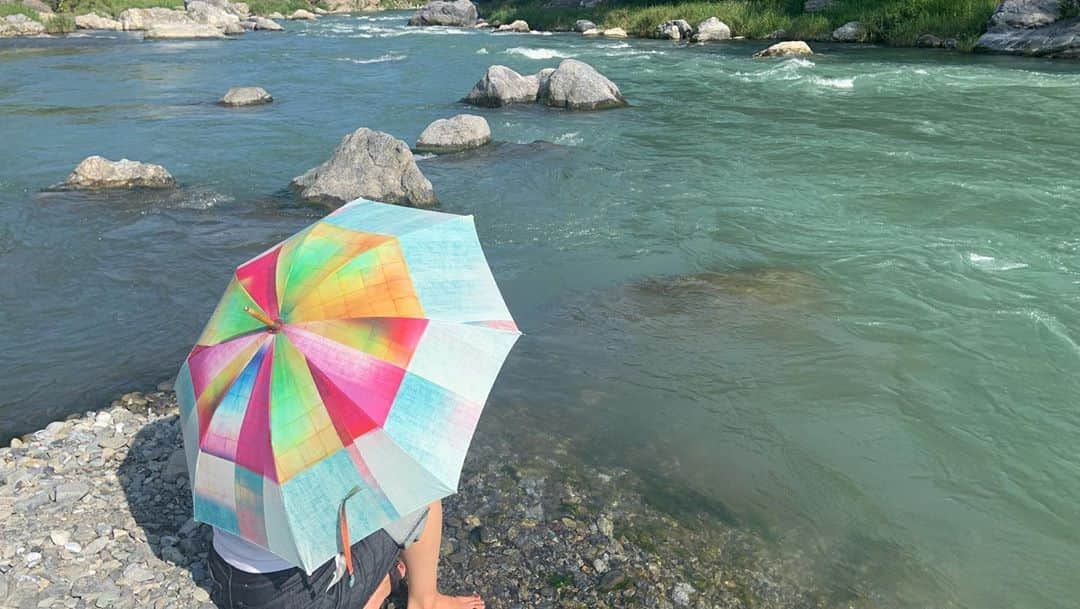 大和田美帆さんのインスタグラム写真 - (大和田美帆Instagram)「end of summer☀️ .  深く息を吸って ぼーっとして 水の音に癒されて 最高の１日でした^_^ 自然、ありがとう！ #ワガコとおでかけ」8月29日 20時03分 - miho_ohwada