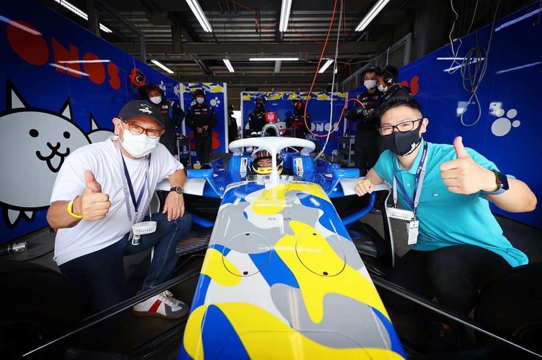 大嶋和也のインスタグラム：「期待に応えないと。 なかなか厳しいけどなんとかします！ #rookieracing #superformula #三橋仁明」
