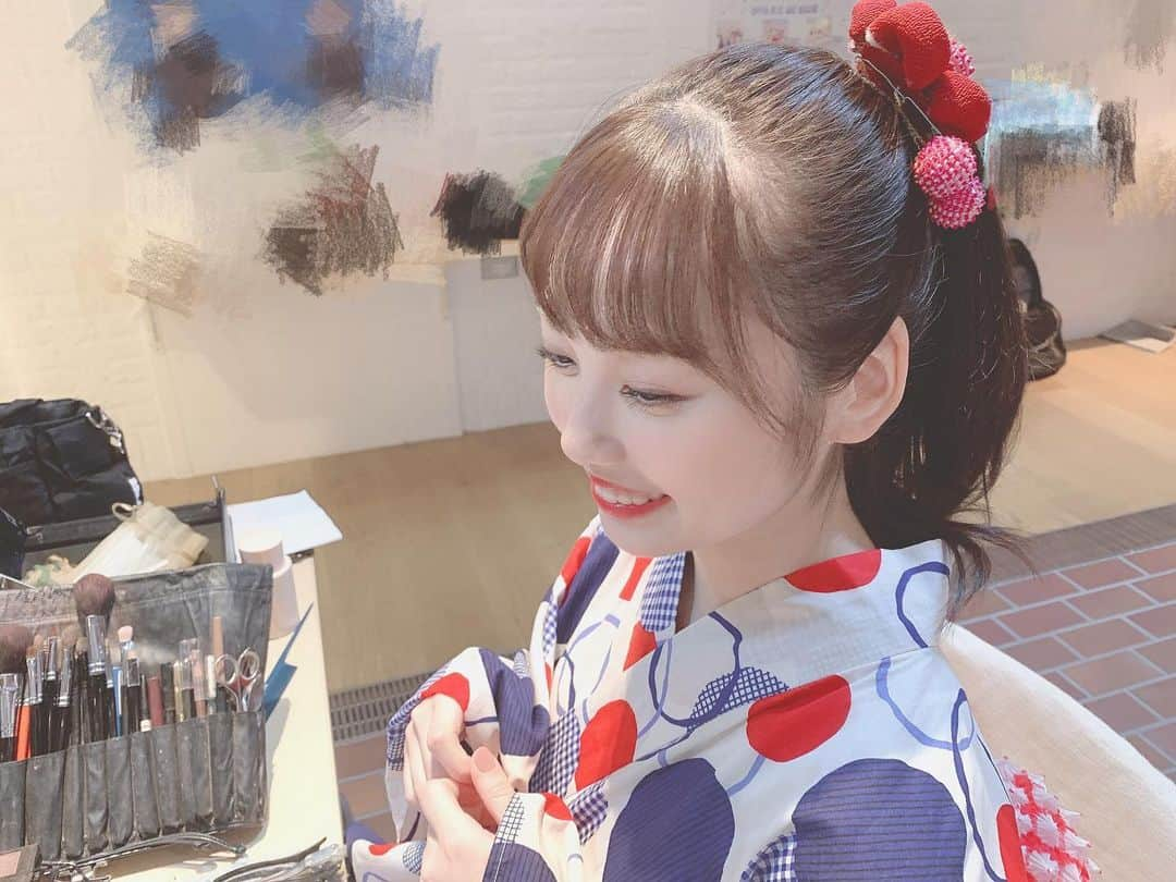 山内祐奈さんのインスタグラム写真 - (山内祐奈Instagram)「#浴衣　💗」8月29日 20時25分 - yuna_hkt48