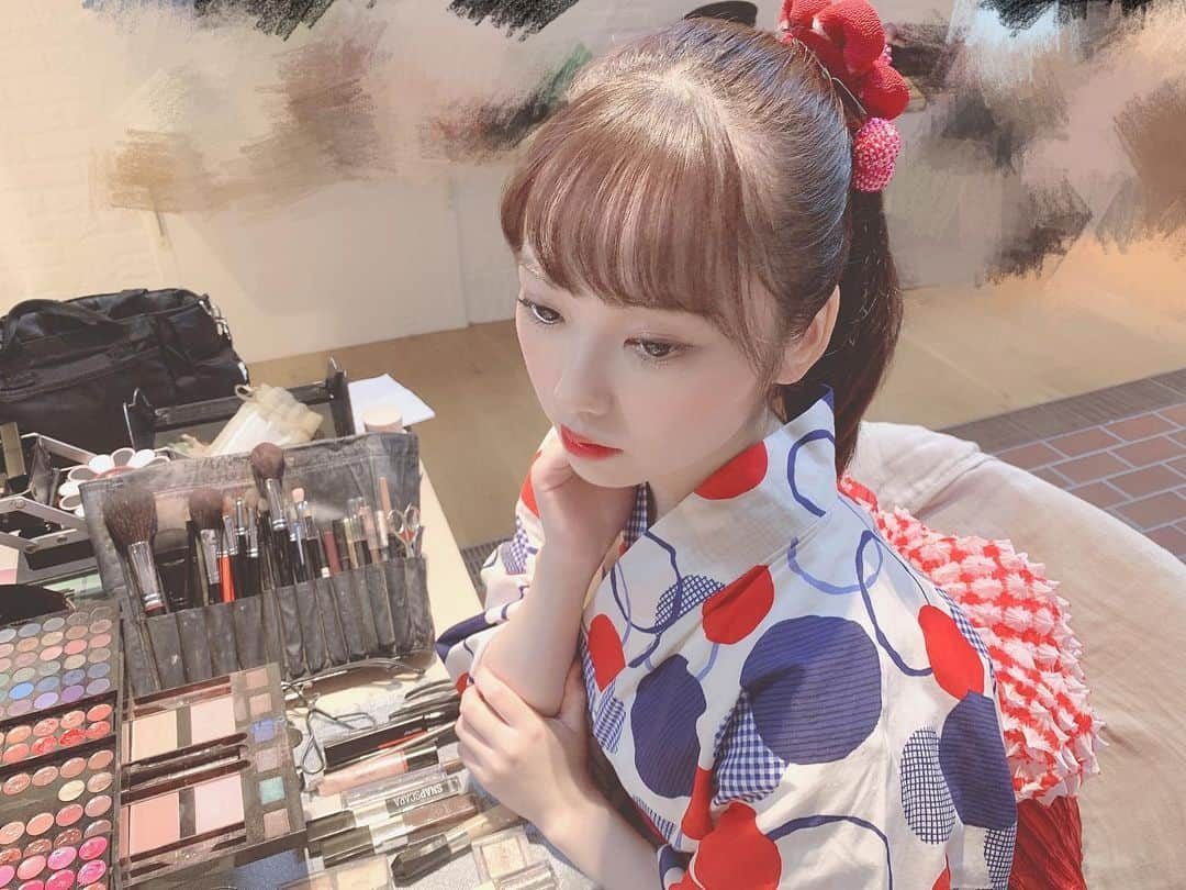 山内祐奈さんのインスタグラム写真 - (山内祐奈Instagram)「#浴衣　💗」8月29日 20時25分 - yuna_hkt48