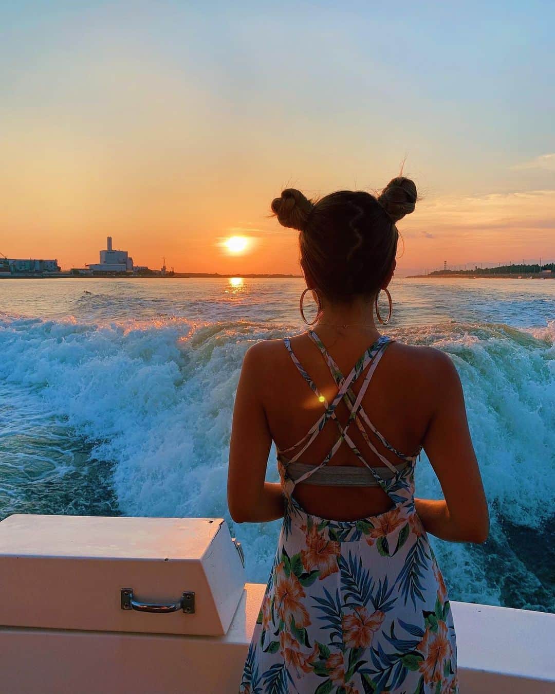 鈴木まりなのインスタグラム：「#beautifulsunset」