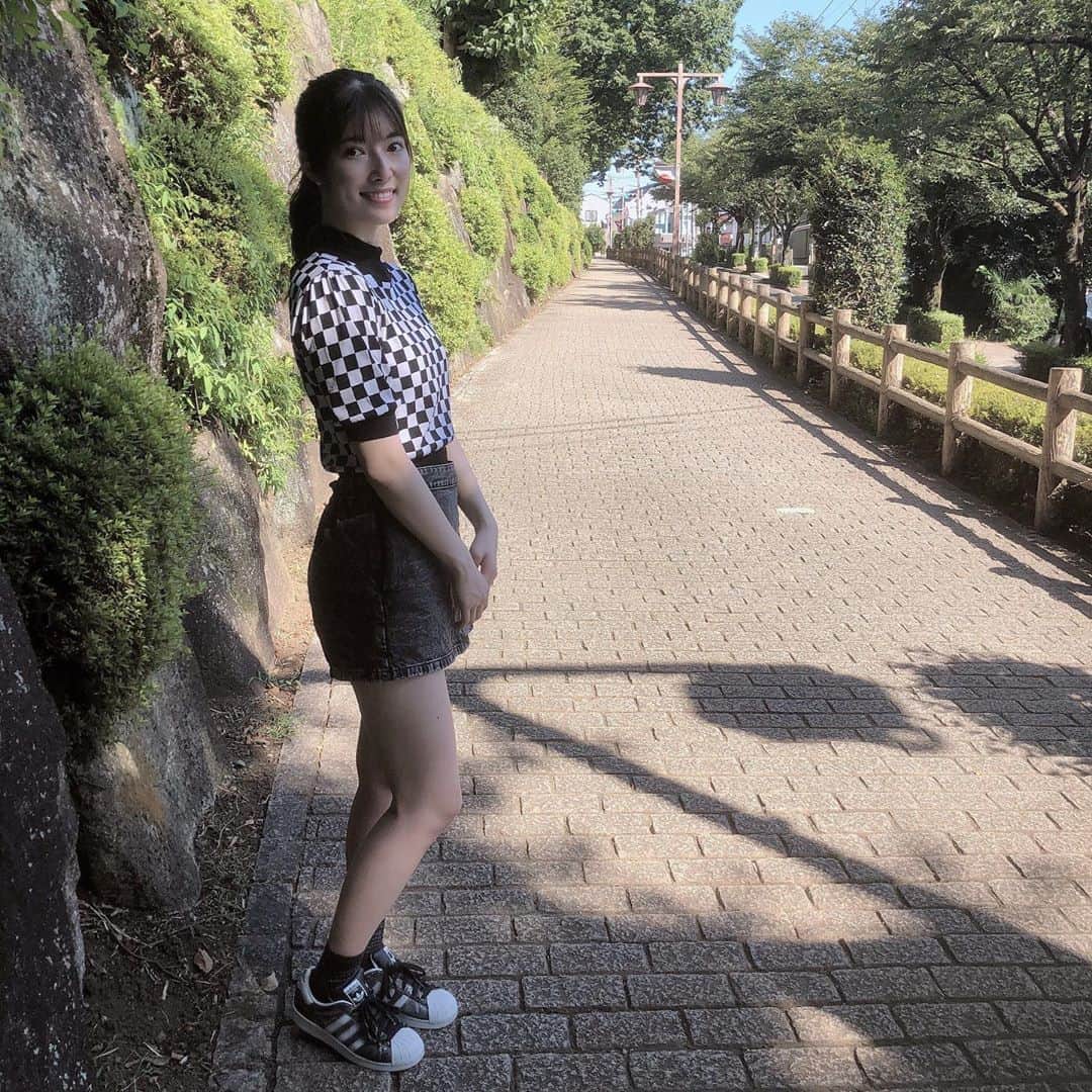 日下部美愛のインスタグラム：「お知らせ！ テレビ朝日「全力坂」に出演させていただきます！ 2020年9月2日（水）　25:20～25:26（内2分） ※上記は関東ローカルでの放送時間になります。  めちゃくちゃ暑かった、、全力で走ったので良かったら見てください！  #全力坂 #photo #japan #model #me #hair #fashion #fashionblogger #makeup #followme #instagood #camera #instadaily #dailylook」