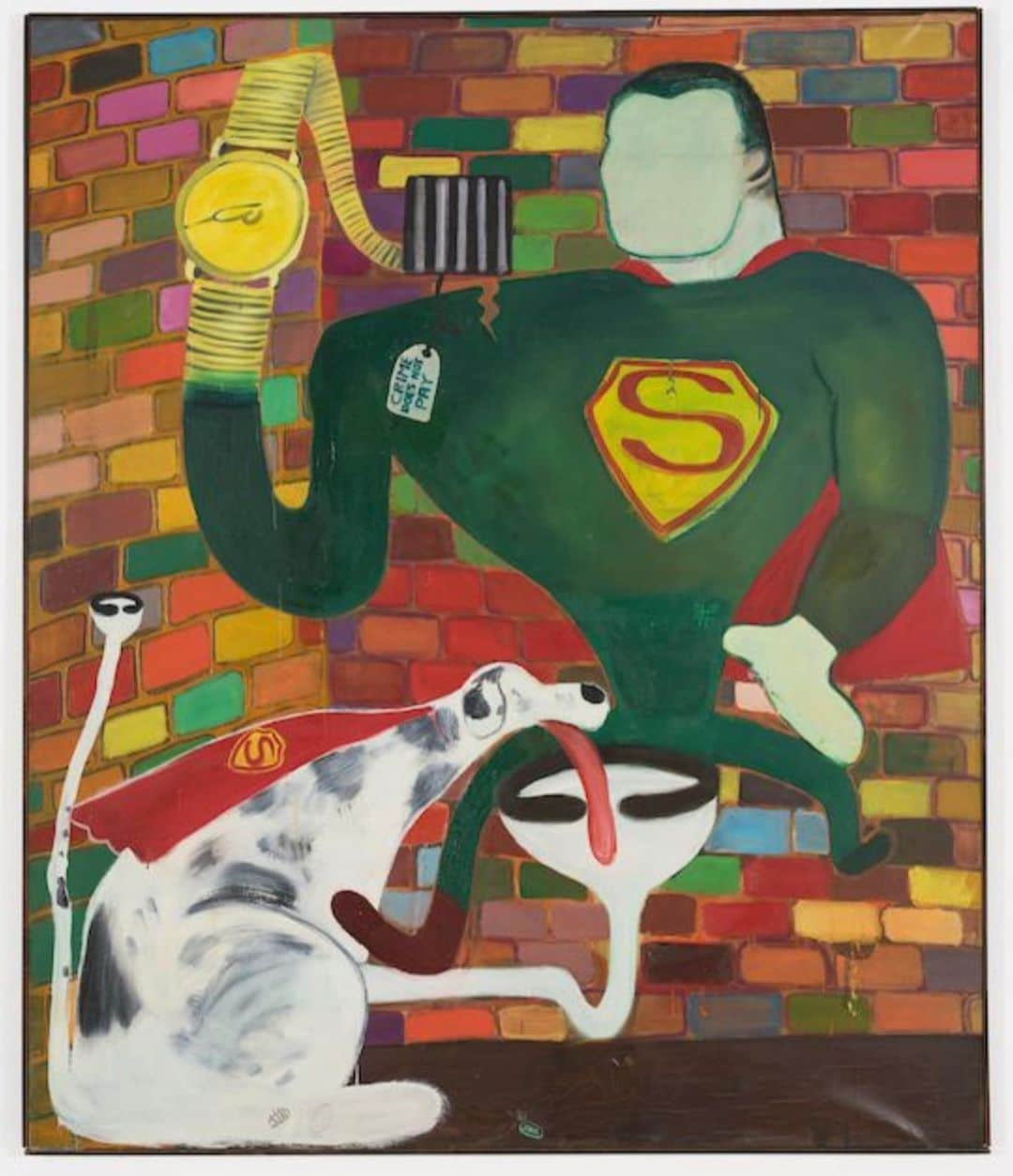 KAWSONEさんのインスタグラム写真 - (KAWSONEInstagram)「Peter Saul, Superman and Superdog in Jail, 1963 #PeterSaul」8月29日 21時11分 - kaws