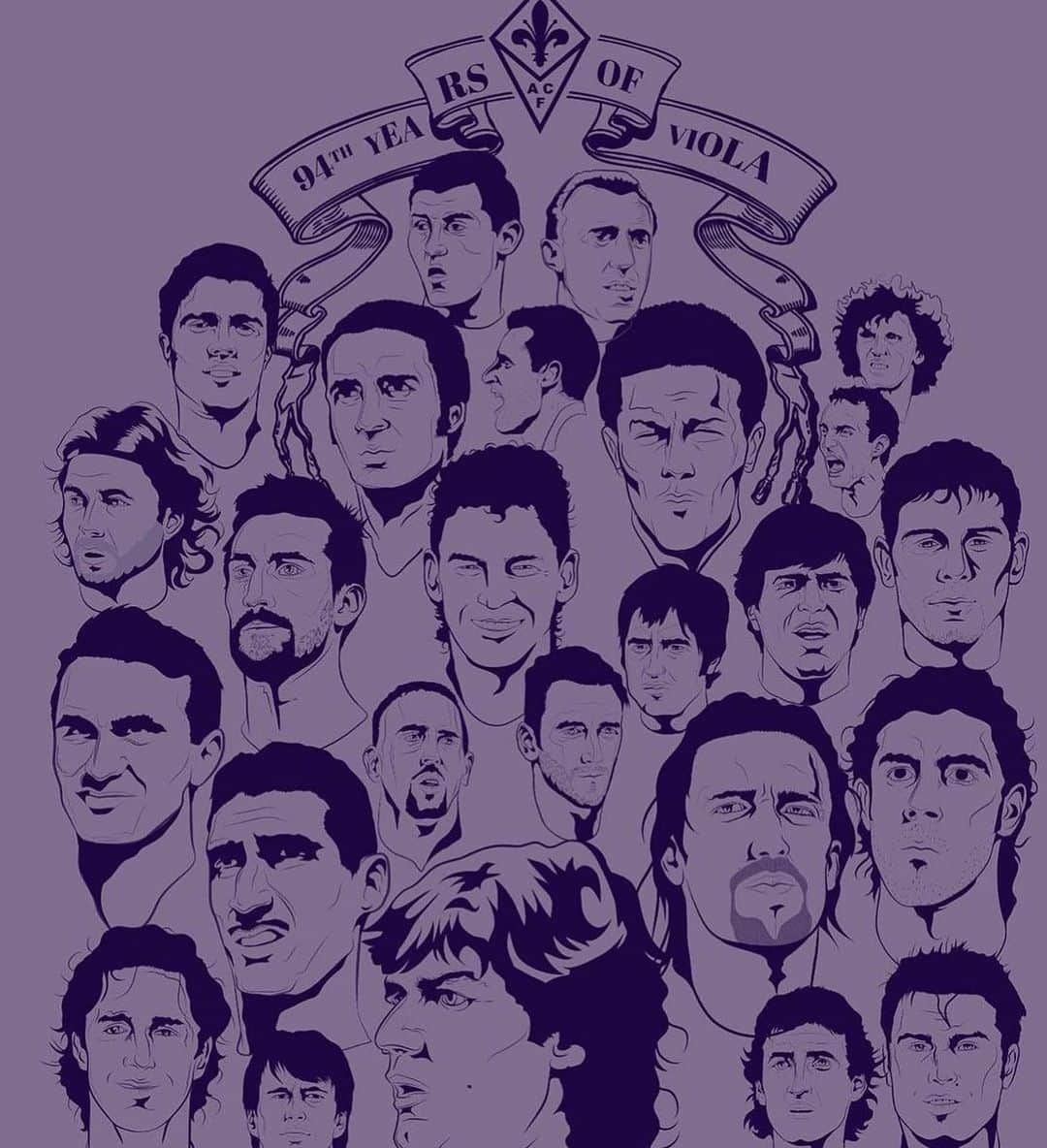 ゴンサロ・ロドリゲスのインスタグラム：「Tanti auguri @acffiorentina ..94 anni di storia...è stato un onore vestire la maglia viola ....👏👏👏」