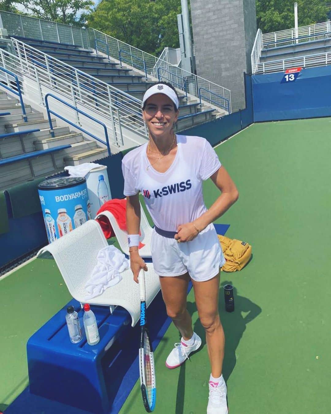 アイラ・トムリャノビッチのインスタグラム：「☺️ @usopen」