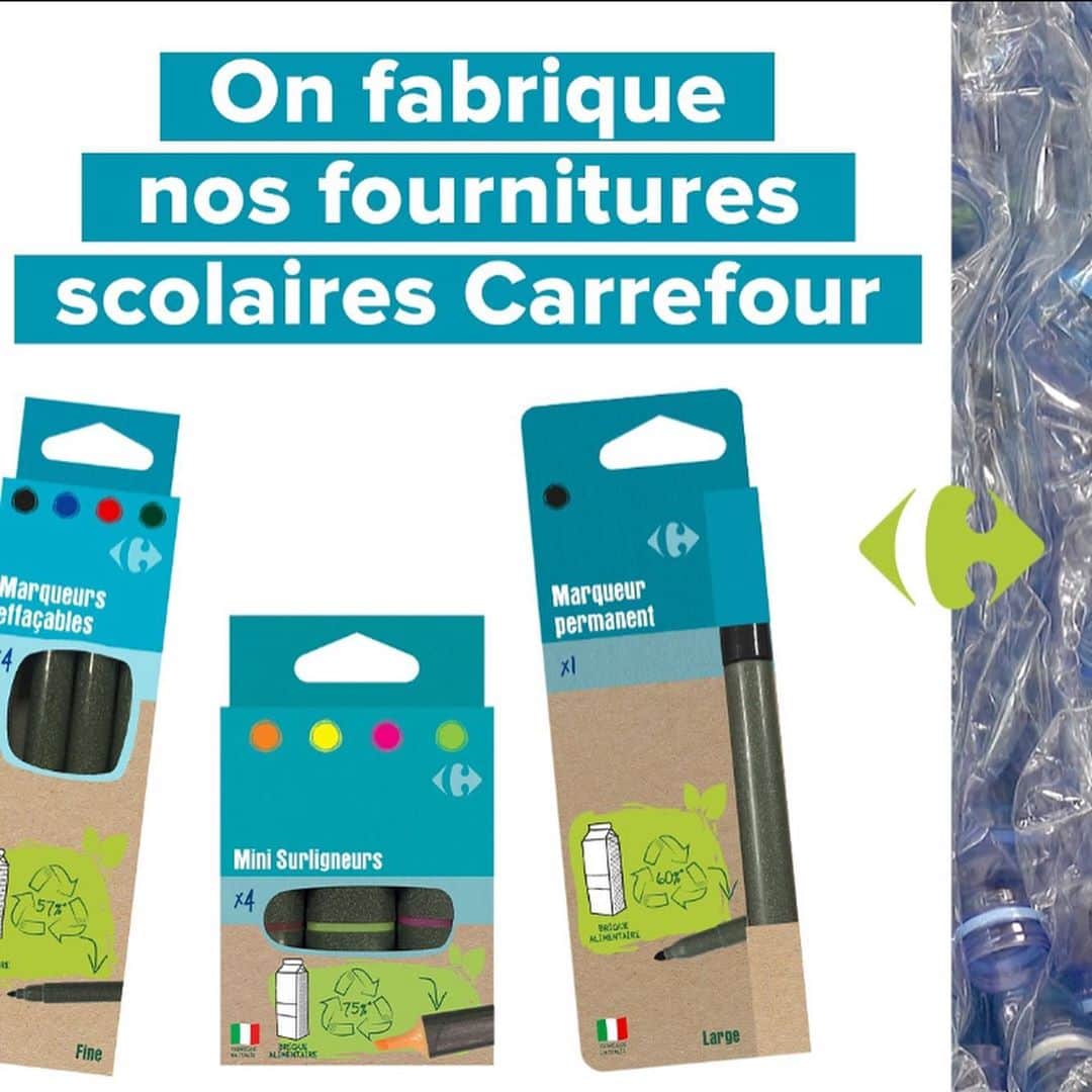 Carrefour Franceさんのインスタグラム写真 - (Carrefour FranceInstagram)「On a supprimé le plastique de nos fournitures scolaires 👍 #rentréeresponsable」8月29日 23時54分 - carrefourfrance
