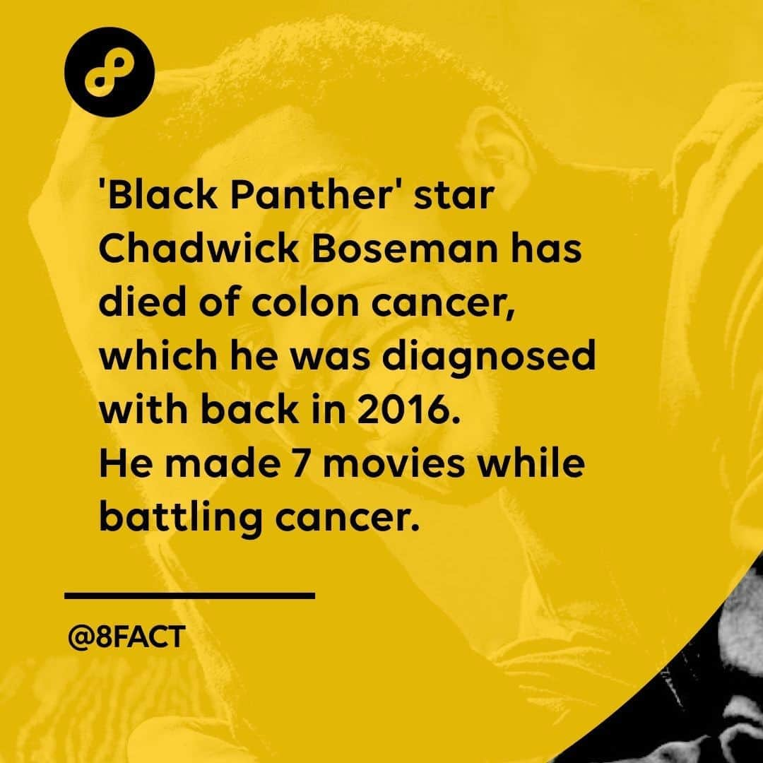 さんのインスタグラム写真 - (Instagram)「Truly a legend.⠀ RIP, King 🙏🏿⠀ #chadwickboseman」8月30日 0時35分 - 8fact