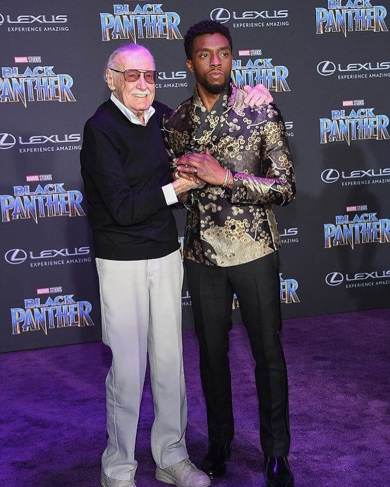 スタン・リーさんのインスタグラム写真 - (スタン・リーInstagram)「Legends are forever.  Chadwick Boseman inspired millions through his trailblazing performances and brought power, grace and hope to Black Panther. A true hero, and heroes are never forgotten. #WakandaForever」8月30日 0時54分 - therealstanlee