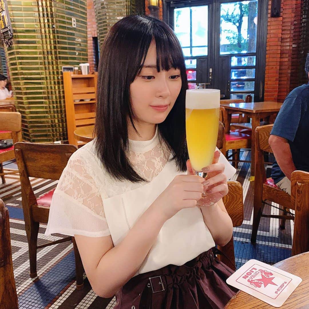 長沢菜々香さんのインスタグラム写真 - (長沢菜々香Instagram)「久しぶりにビール飲んだ🍺  白穂乃香、すごく飲みやすかった！  #ビール」8月30日 1時00分 - nanako_nagasawa__