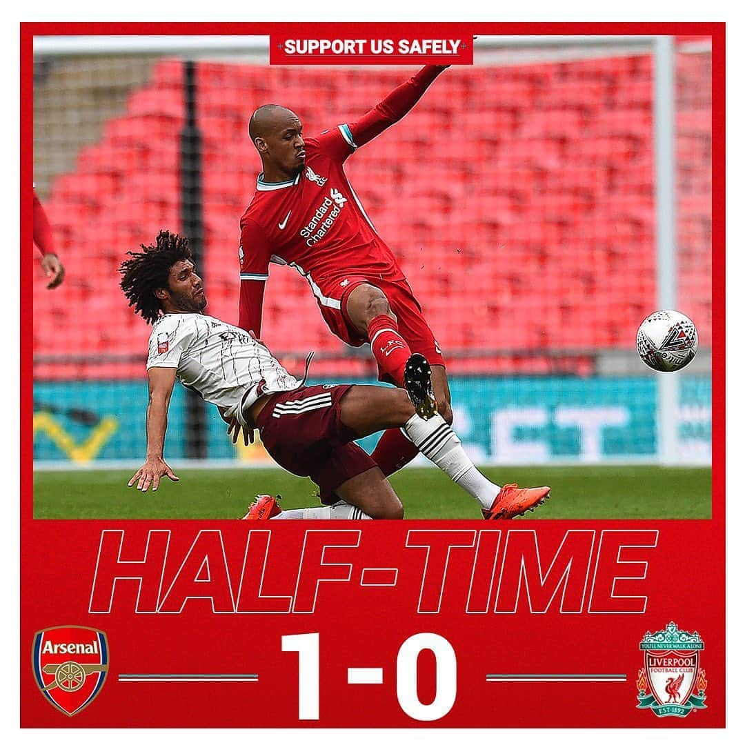 リヴァプールFCさんのインスタグラム写真 - (リヴァプールFCInstagram)「Behind at the break. Let’s have a big second half! 👊🔴 #LFC #LiverpoolFC #Liverpool #CommunityShield」8月30日 1時18分 - liverpoolfc