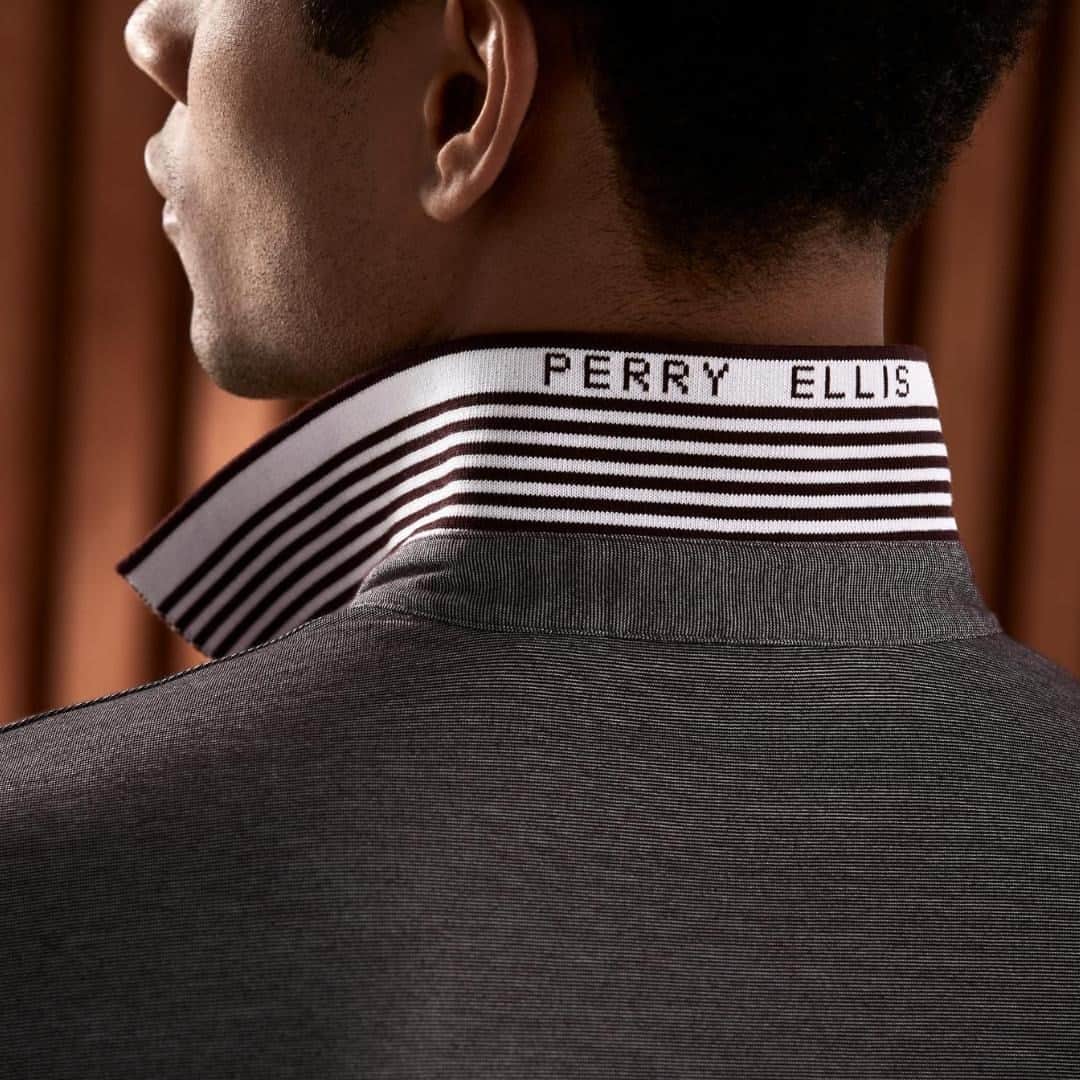 ペリーエリスのインスタグラム：「Our signature Icon Polo features modern performance features for the man on the go. #lifereadysince1976」