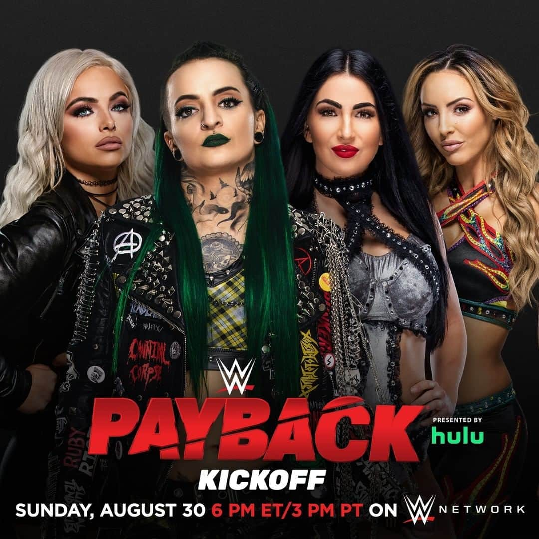 WWEさんのインスタグラム写真 - (WWEInstagram)「@yaonlylivvonce & @rubyriottwwe will battle @peytonroycewwe &@billiekaywwe in the #WWEPayback #Kickoff, TOMORROW NIGHT at 6 ET/3 PT on @wwenetwork!」8月30日 12時05分 - wwe