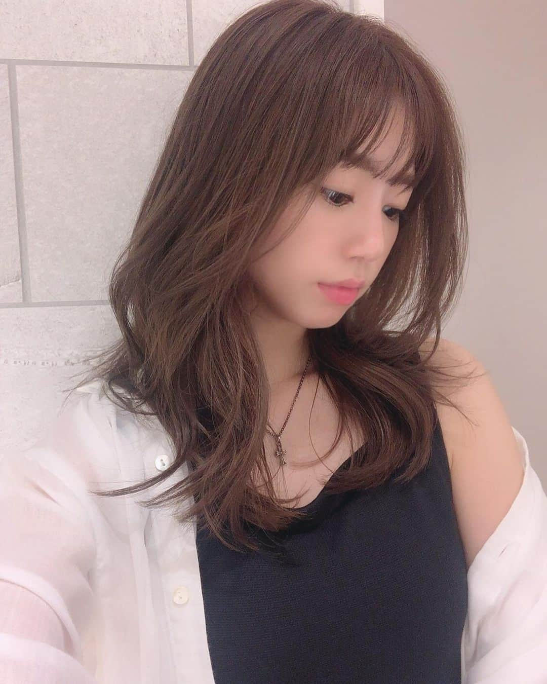 加田穂乃華のインスタグラム：「hair ✂︎ @harada.hair  ありがとうございます😌」