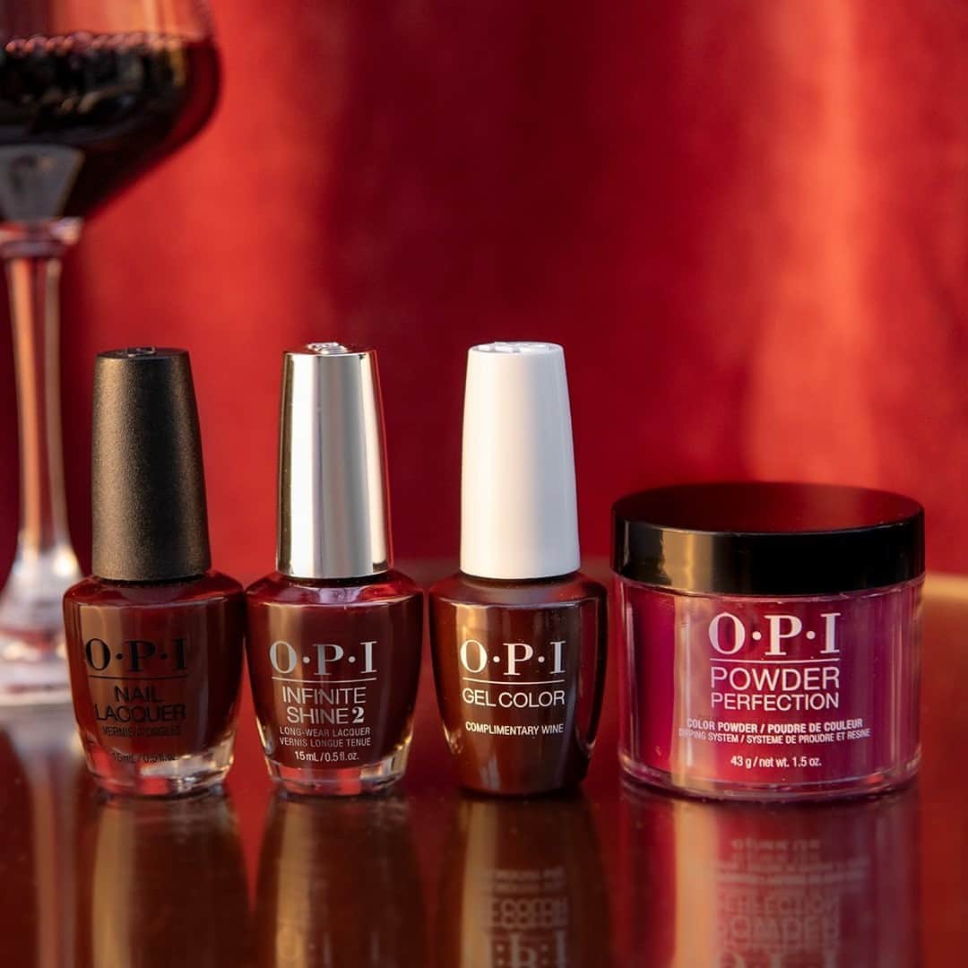 OPIさんのインスタグラム写真 - (OPIInstagram)「Our #Fall2020 collection would not be complete without #ComplimentaryWine! Cheers and enjoy this gorgeous, deep red shade.  #ColorIsTheAnswer #OPIMuseOfMilan #OPINailLacquer #OPIInfiniteShine #OPIGelColor #OPIPowderPerfection #RedNails #BurgundyNails #BoldNails #FallNails #FallFashionTrends #Fall2020Trends #FallMani #OPIObsessed」8月30日 5時00分 - opi