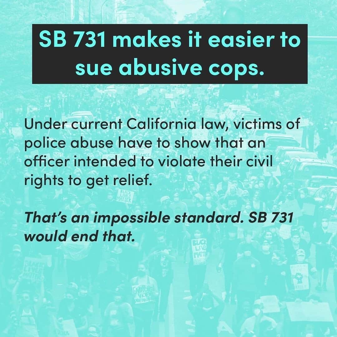 ジェイソン・ムラーズさんのインスタグラム写真 - (ジェイソン・ムラーズInstagram)「URGENT 🚨  I need your help to protect Californians from violent cops!  The California Assembly is set to vote on SB 731 TOMORROW. That’s the Police Decertification Bill.   Right now, if a cop abuses their power or gets fired for racism, they can get hired by another police department. The same department could even hire them again after a few years.  If doctors and lawyers can lose their licenses, why can’t cops?  The bill would also give victims of police violence relief. Under California law, victims have to prove that an officer intended to violate their civil rights in court. How can anyone meet that standard? SB 731 ends that.  We need this. Our communities need this. We have to get abusive cops off of our streets for GOOD.  Help us reach 1K calls TODAY as part of our Weekend of Action!  📞 916-237-1387」8月30日 6時04分 - jason_mraz