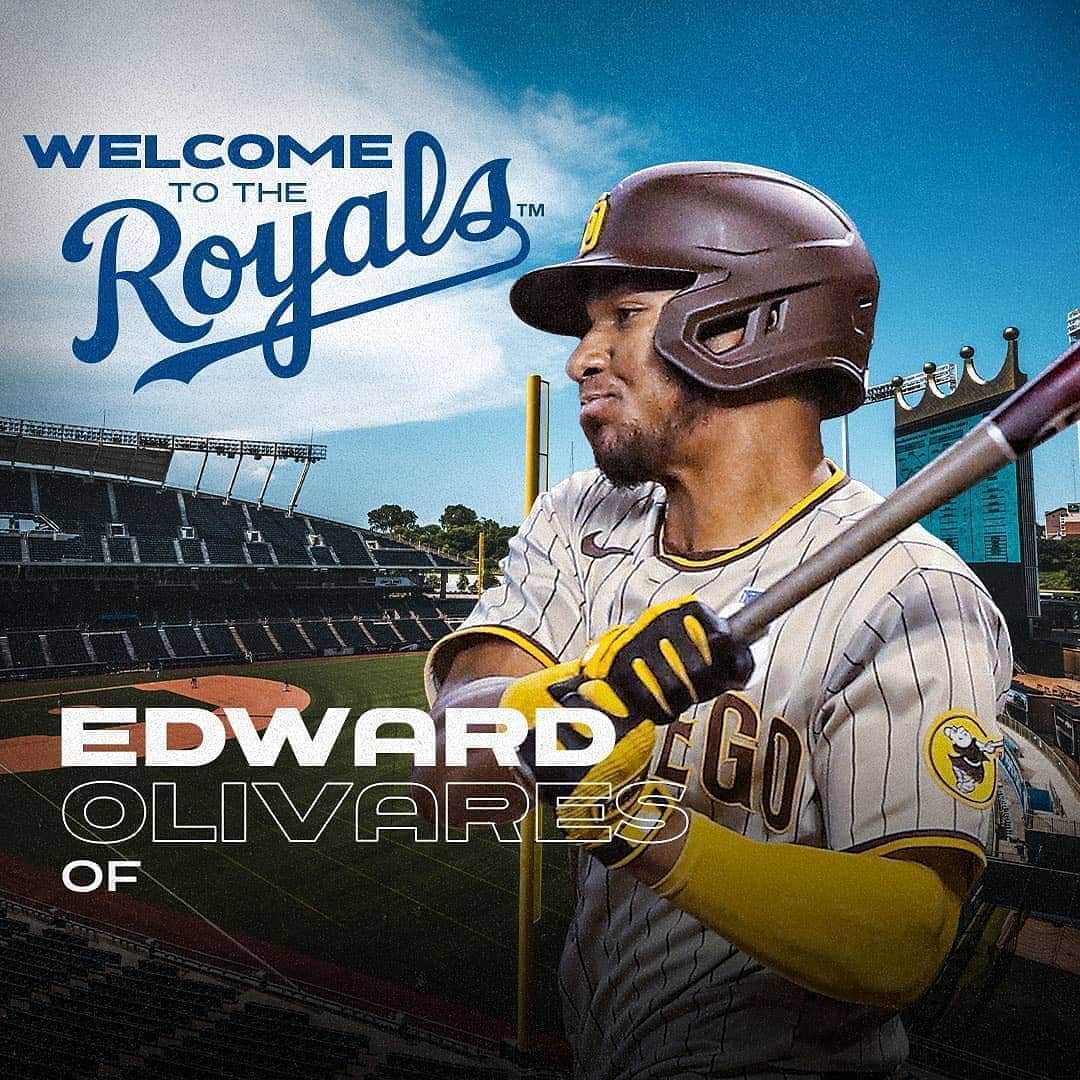カンザスシティ・ロイヤルズさんのインスタグラム写真 - (カンザスシティ・ロイヤルズInstagram)「We have acquired OF Edward Olivares and a player to be named from the San Diego Padres in exchange for RHP Trevor Rosenthal. #Royals」8月30日 6時34分 - kcroyals