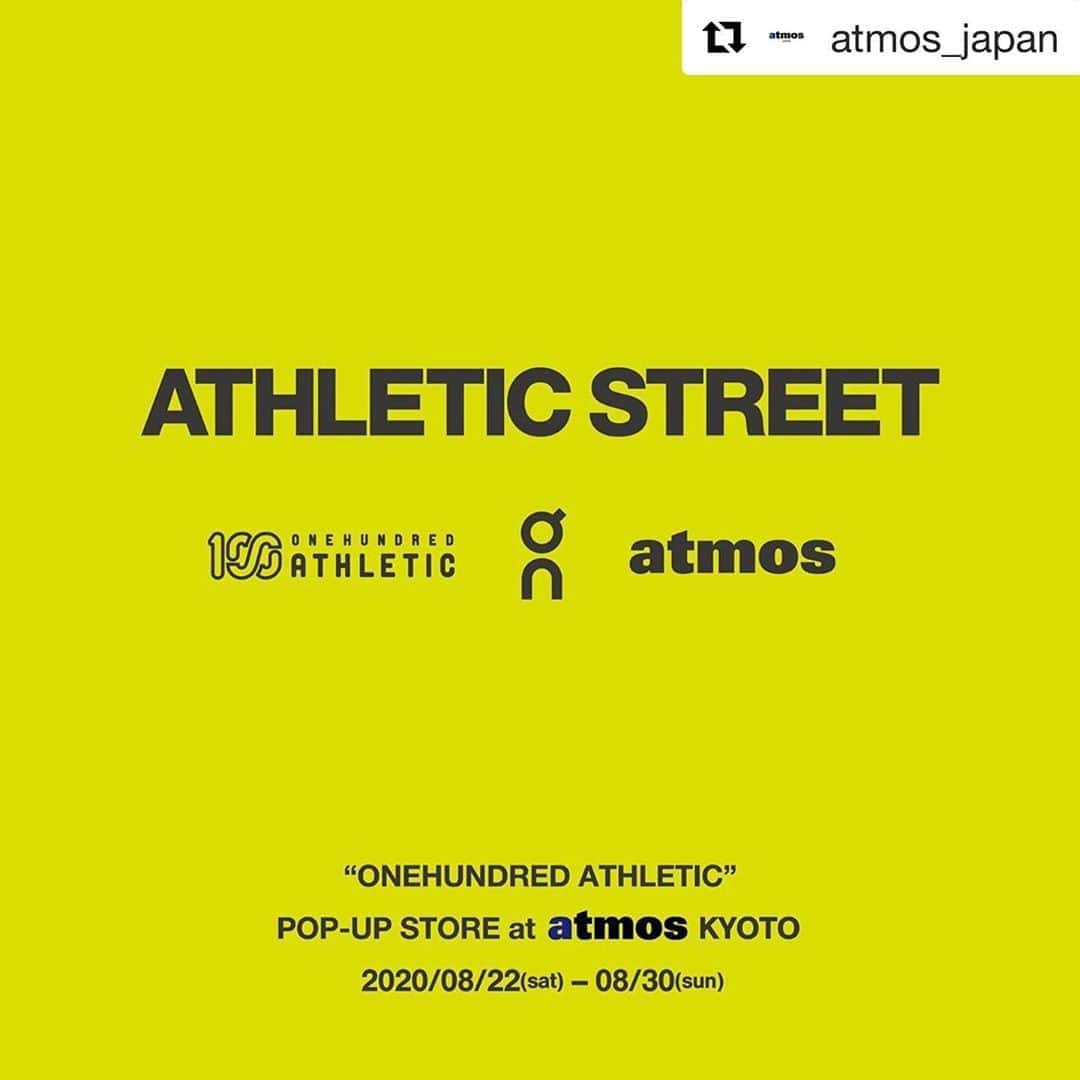 宇野薫のインスタグラム：「本日最終日です！！ よろしくお願いいたします。  #Repost @atmos_japan with @get_repost ・・・ . ONEHUNDRED ATHLETIC﻿ POP-UP STORE﻿ at atmos KYOTO ﻿. atmos KYOTOにて100Aポップアップストアを開催中です。 ﻿100Aの新作をはじめ、店舗限定色のTシャツも登場。 是非この期間に"atmos KYOTO"にお越し下さい。﻿ ﻿. 期間：2020年8月22日（土）〜30日（日）﻿ 場所：atmos KYOTO 住所：〒604-8035 京都市中京区新京極通六角下る桜之町420番地 ﻿. @atmos_tokyo﻿ @atmos_kyoto  @on.japan @caoluno @onehundred_athletic . #atmos #onehundred_athletic #atmoskyoto #アトモス #sneakers #sneakershop #sneakerstore #footwear」