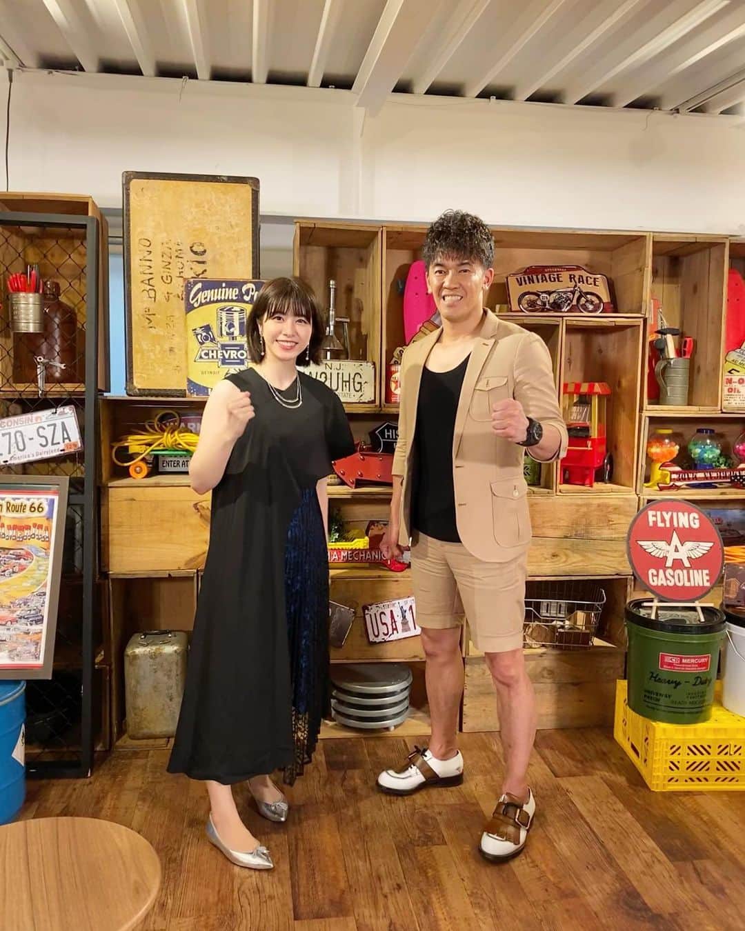森山るりのインスタグラム：「. この後23:30から BACK STAGEオンエアです📺🌟 TBS系にて放送です。 . バラダンでご一緒している武井さんと 沢山お話し出来てとっても楽しかったです☺️ ぜひご覧ください〜！ #武井壮 さん #backstage」