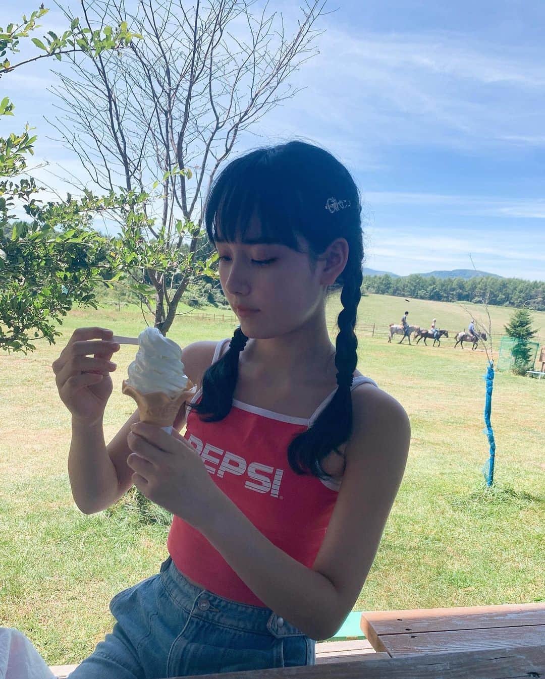 松本恵莉紗さんのインスタグラム写真 - (松本恵莉紗Instagram)「ice cream🤍﻿ ﻿ #えりさのまいうグラム#ソフトクリーム」8月30日 21時07分 - elisa_matsumoto