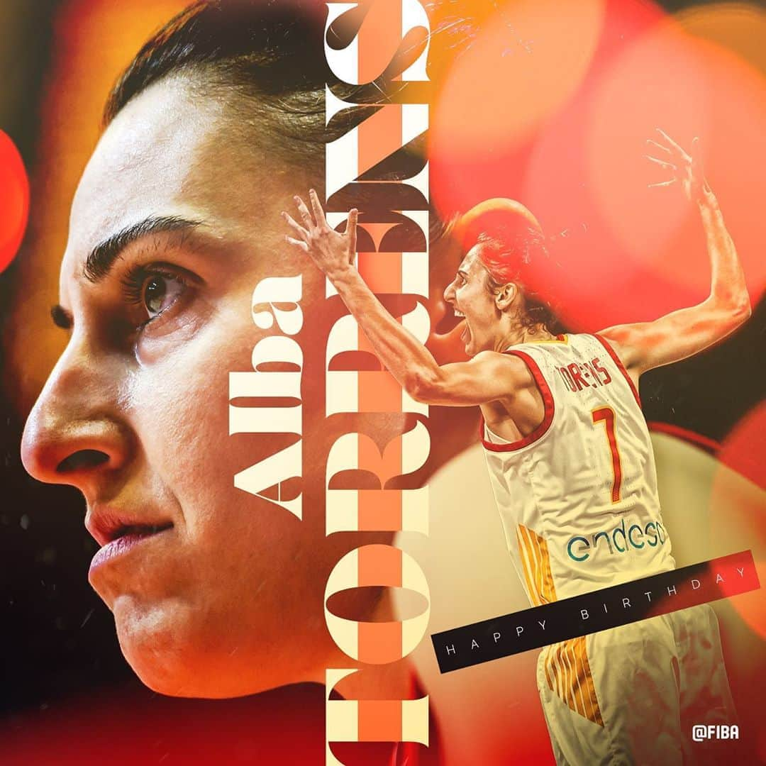 FIBAさんのインスタグラム写真 - (FIBAInstagram)「🏆🏆 - @EuroBasketWomen 🏆🏆🏆🏆🏆- @EuroLeagueWomen 🥈🥉🥉 - #FIBAWWC 🥈 - @olympics   One of the most decorated ballers turns 31 today 👑  #HappyBirthday Alba Torrens 🇪🇸🎂」8月30日 21時40分 - fiba