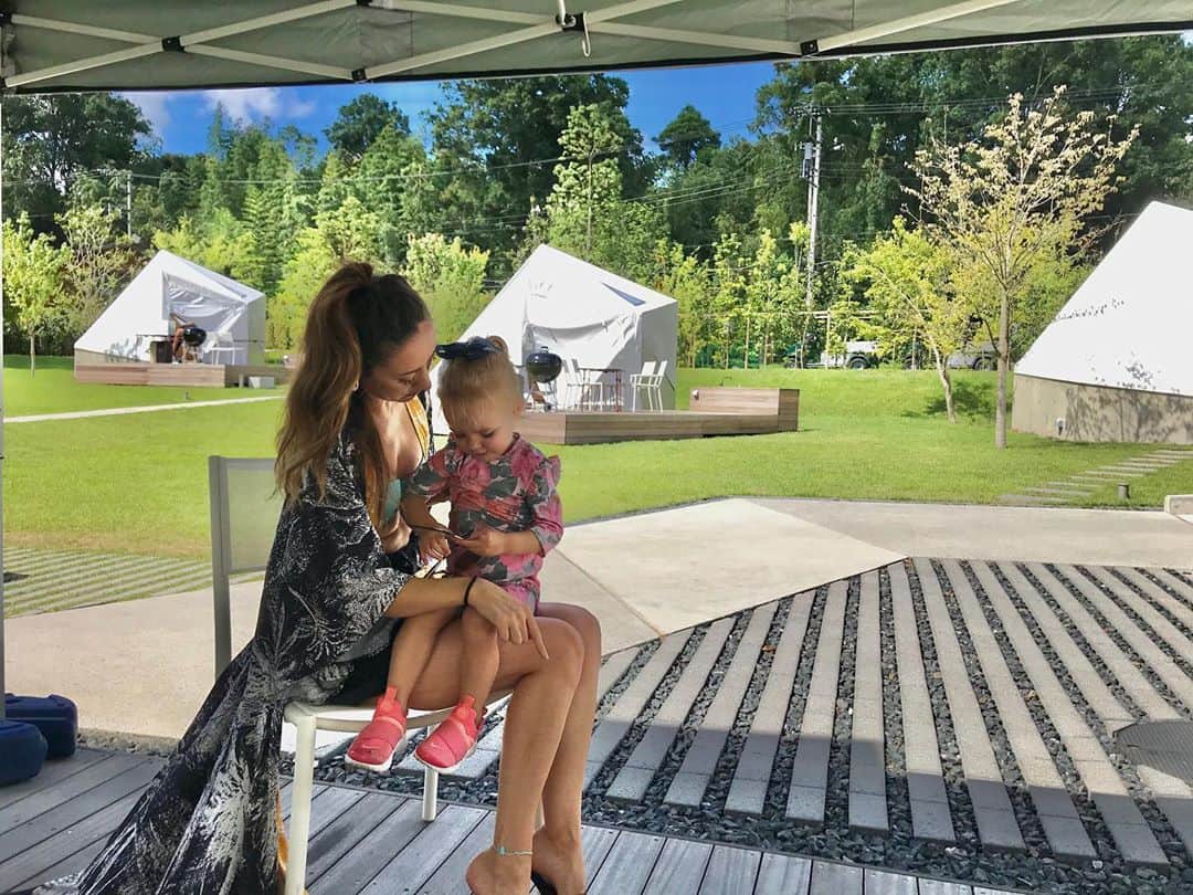 太田エイミーのインスタグラム：「Amazing weekend getaway to @grandvaux_spa_village glamping in beautiful nature in Chiba, Japan.」