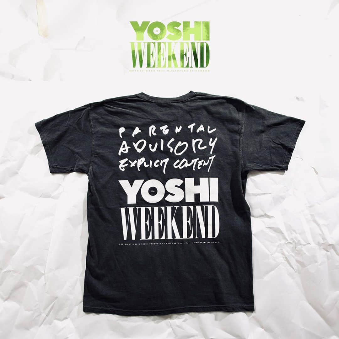 YOSHI（よし）さんのインスタグラム写真 - (YOSHI（よし）Instagram)「WEEKEND merchandise out now!!」8月30日 14時07分 - yoshi.226