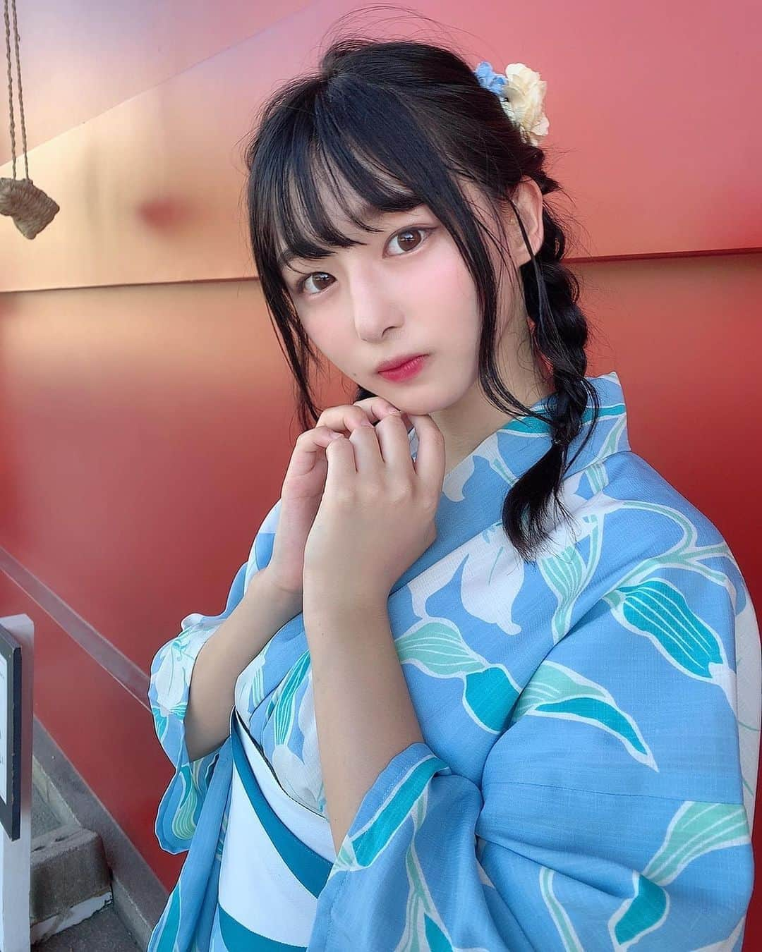 我妻ゆりかさんのインスタグラム写真 - (我妻ゆりかInstagram)「水色の浴衣が着れて今年の夏は大満足〜！💙  ⚠️スライドすると動くよ💙」8月30日 14時44分 - wagatsuma_yurika