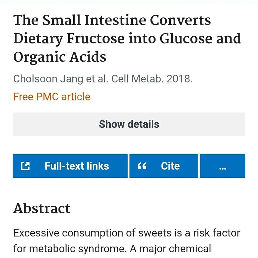 森 拓郎さんのインスタグラム写真 - (森 拓郎Instagram)「ここ数年、果糖がよくない！という情報をよく目にしますが、あくまで注意されるのは清涼飲料水などに多い果糖ぶどう糖液糖液等と、加工食品に多い精製糖です。 、 フルーツジュースだけ気をつけてね。 、 The Small Intestine Converts Dietary Fructose into Glucose and Organic Acids  Cholsoon Jang et al. Cell Metab. 2018.  #森拓郎 #果糖 #ダイエット」8月30日 16時24分 - mori_taku6