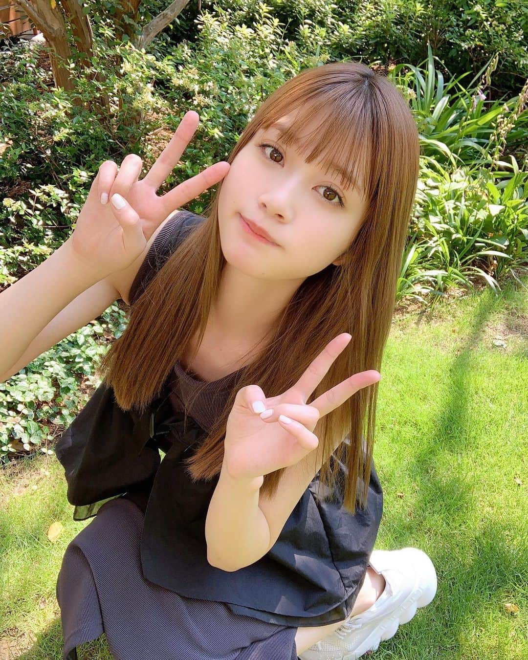 生見愛瑠さんのインスタグラム写真 - (生見愛瑠Instagram)「暑すぎてはっぴーすし忘れてる。🙃」8月30日 18時42分 - meru_nukumi
