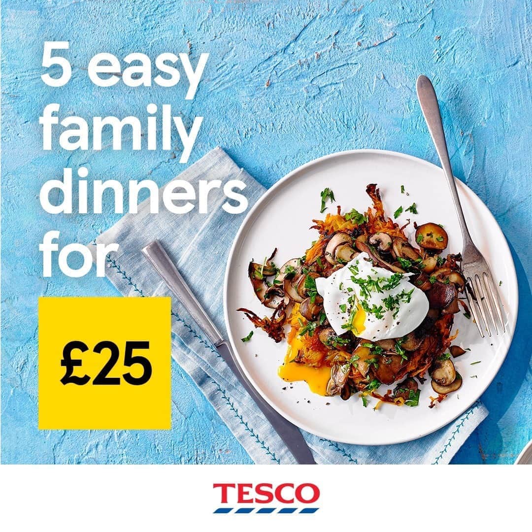Tesco Food Officialさんのインスタグラム写真 - (Tesco Food OfficialInstagram)「Screengrab and go! Head to our ‘5 for £25 highlights’ for 5 wholesome family dinners for £25, guaranteed to leave clean plates all round. Simply screenshot the ingredients list and voila, your shopping list is ready to take in-store.」8月30日 19時00分 - tescofood